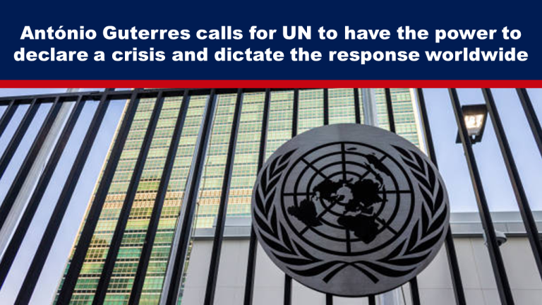 Антониу Гутерриш призывает ООН иметь право объявлять кризисы и диктовать ответные меры всему миру